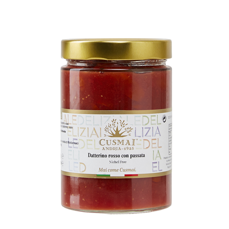 Cherry tomatoes with puree